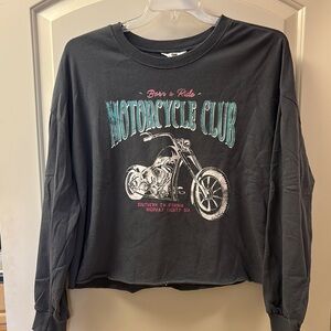Black Motorcycle Club Graphic Sweatshirt